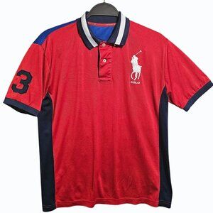 Polo Ralph Lauren Polo Shirt Boys L (14-16) Multi Performance Big Pony SS